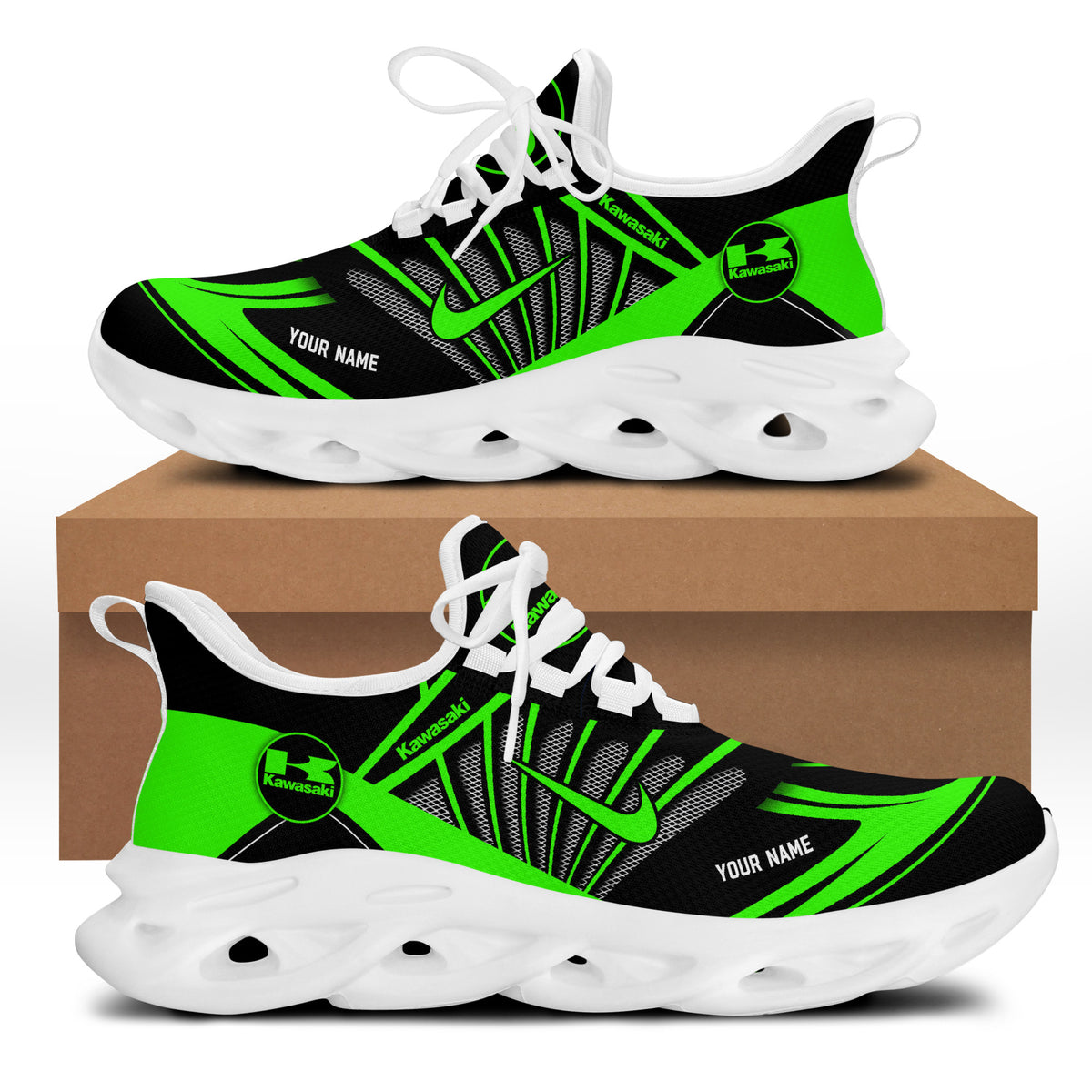 Limited Edition Custom Name Kawasaki BS Running Shoes