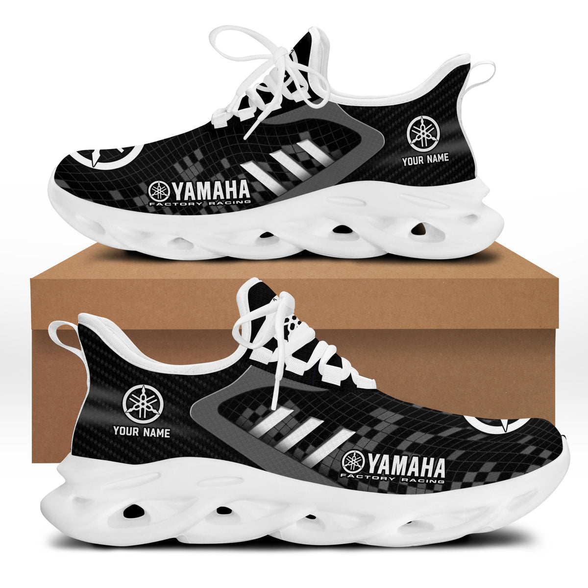 Custom Name Yamaha Racing BS Running Shoes Limited Edition BS10042