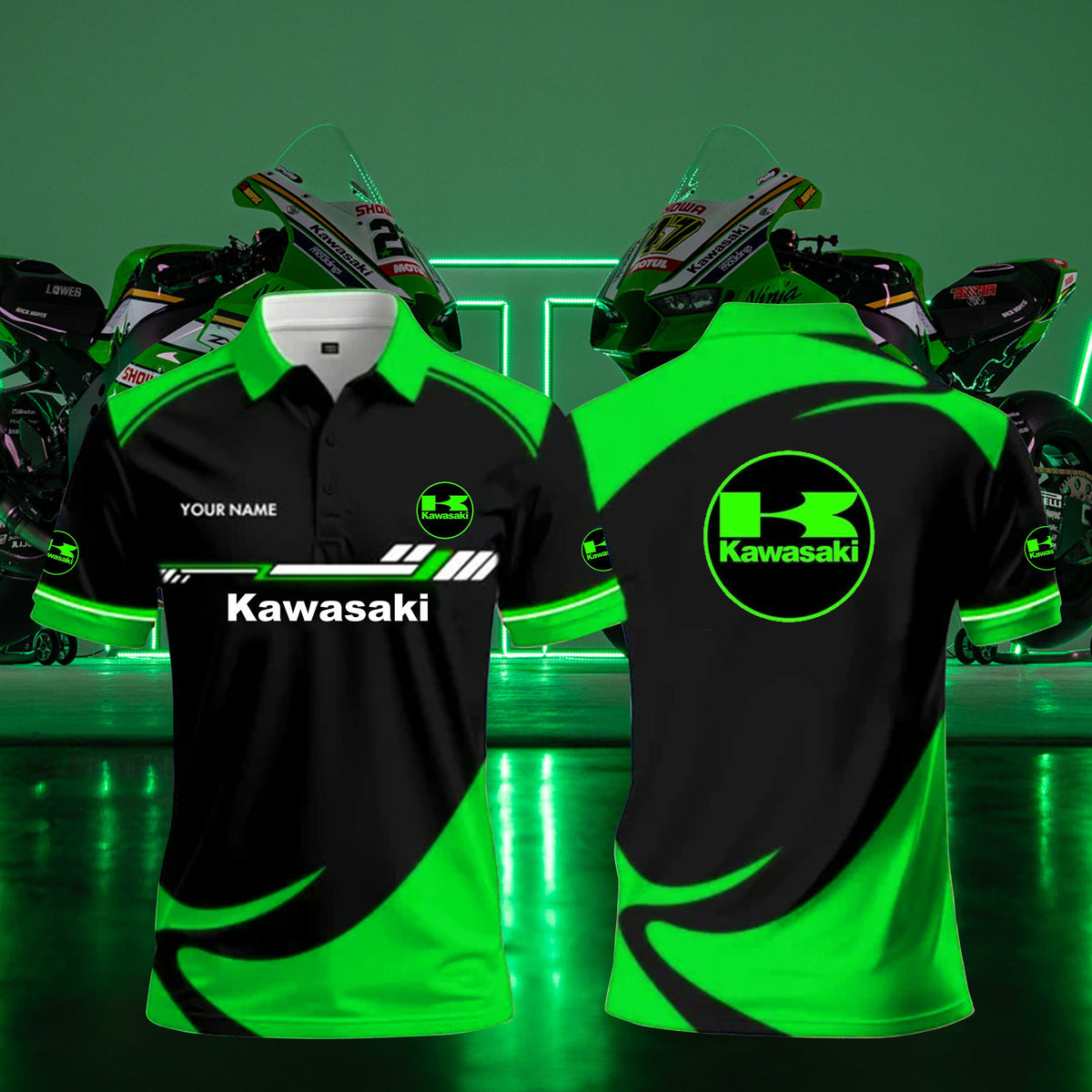 3D All Over Printed KAWASAKI Limited Edition PL15051