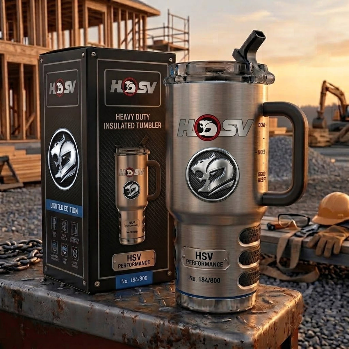 HSV Tumbler with Handle and Straw F1 TU06071