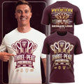 3D All Over Printed Brisbane Lions 2026 AFL Three - Peat Premiers Shirt 260975