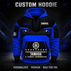 Yamaha Racing Custom Quarter Zip Hoodie HD29092