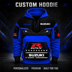 Suzuki GSX Custom Quarter Zip Hoodie HD011001