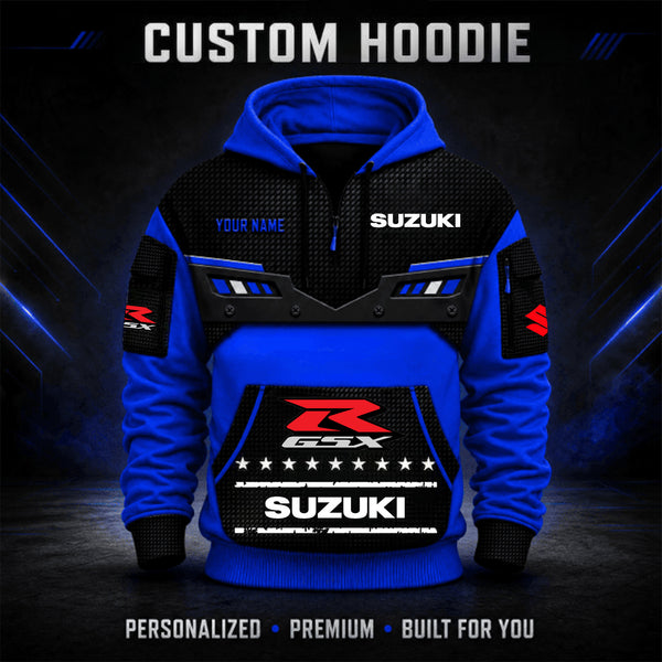 Suzuki GSX Custom Quarter Zip Hoodie HD011001